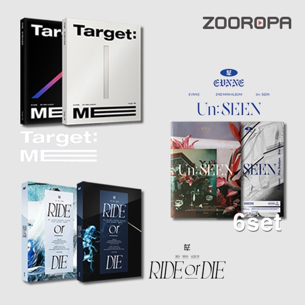 [6종세트] EVNNE 이븐 RIDE or DIE Un SEEN Target ME 1집 2집 3집