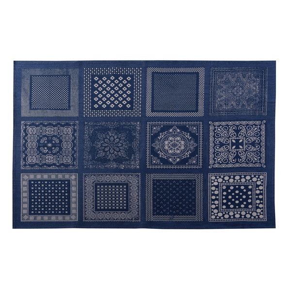 TTR-152BL ブルー ラグ(130×190cm) メーカー直送 5,520円