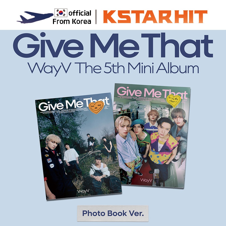 (2種セット / Photo book Ver.) WayV - Give Me That (5thミニアルバム）