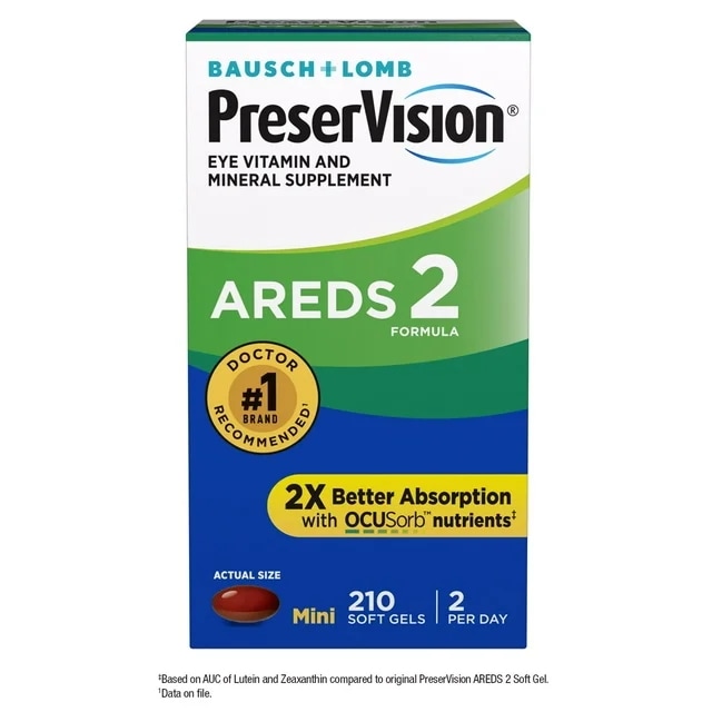 PreserVision AREDS 2 Formula Eye Vitamin Softgels, 210 ct.