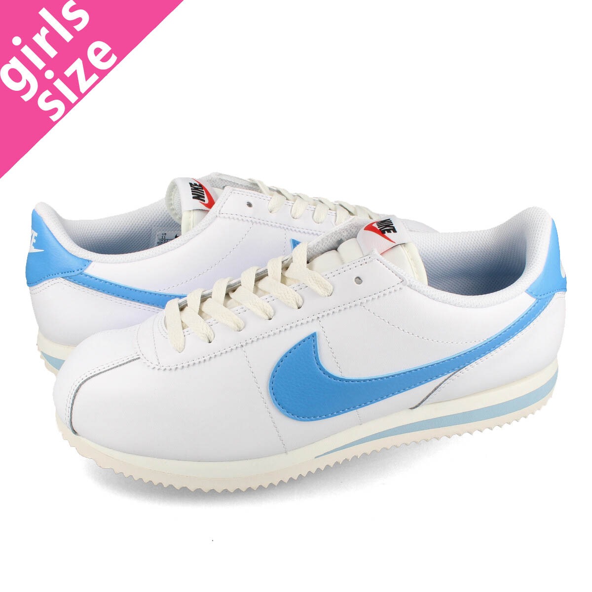 NIKE WMNS CORTEZ WHITE/UNIVERSITY BLUE/SAIL/TEAM ORANGE