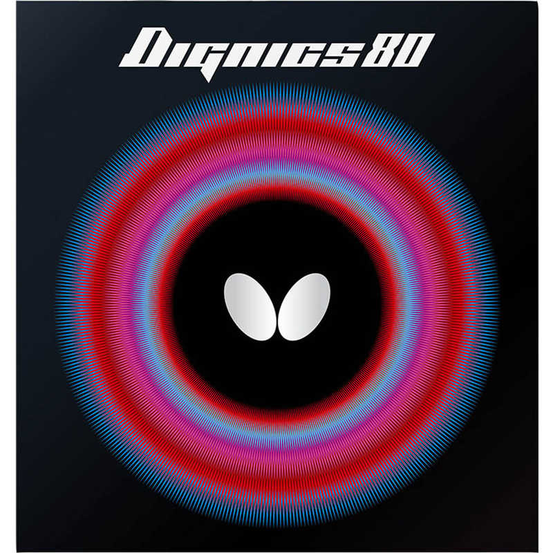 バタフライ　裏ソフトラバー ディグニクス80 DIGNICS80 TA(特厚) レッド [裏ソフト /テンション]　06050