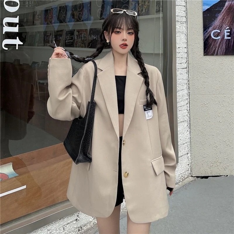 2024はボアで決まりひと足お先にボアスーツ スーツジャケット春ジャケットジャンバー 2024 韓国ファッションのカレッジスタイルブレザージャケットカ