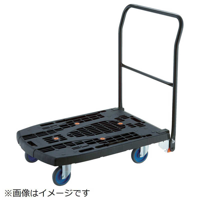 トラスコ中山　TRUSCO カルティオビッグフラット 回転 900X600 4輪自在 青　MPK-906F2J-B