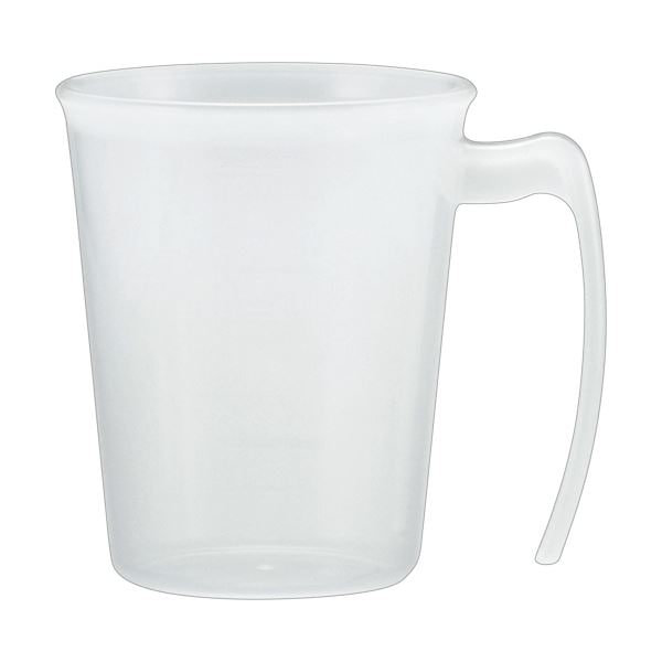 （まとめ）小森樹脂 手付スタッキングコップ ホワイト 1個 [x20セット]