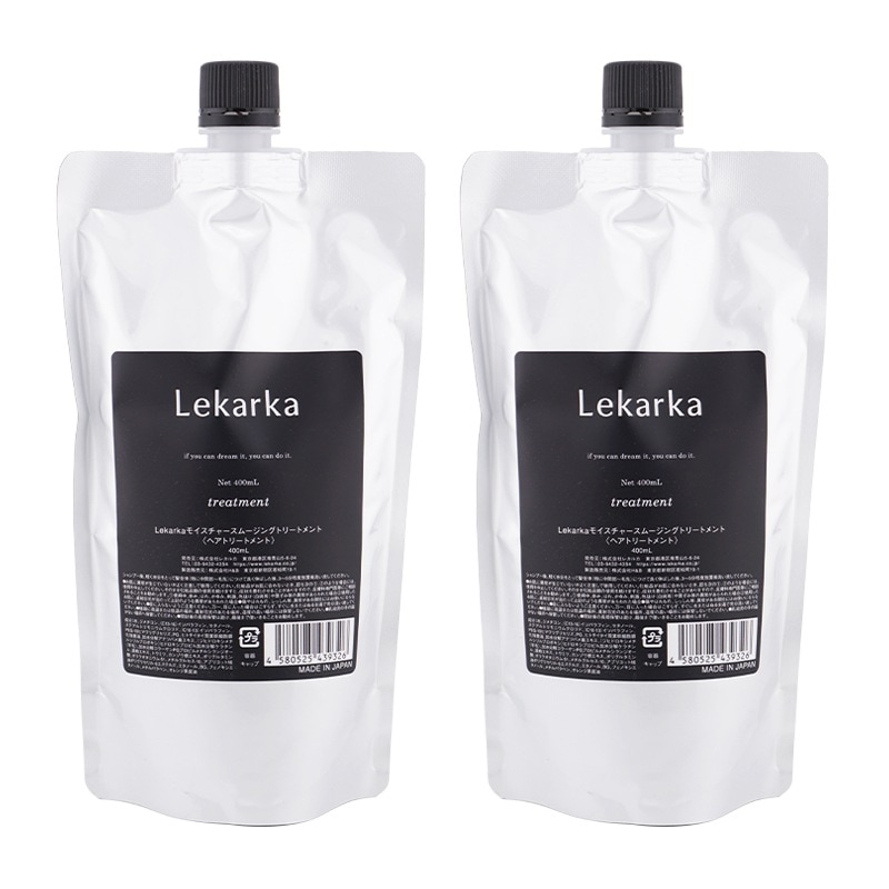 [2個セット]モイスチャースムージングトリートメント 400ｍL 詰め替え用 アミノ酸系 植物エキス配合 [ギフトラッピング対応]