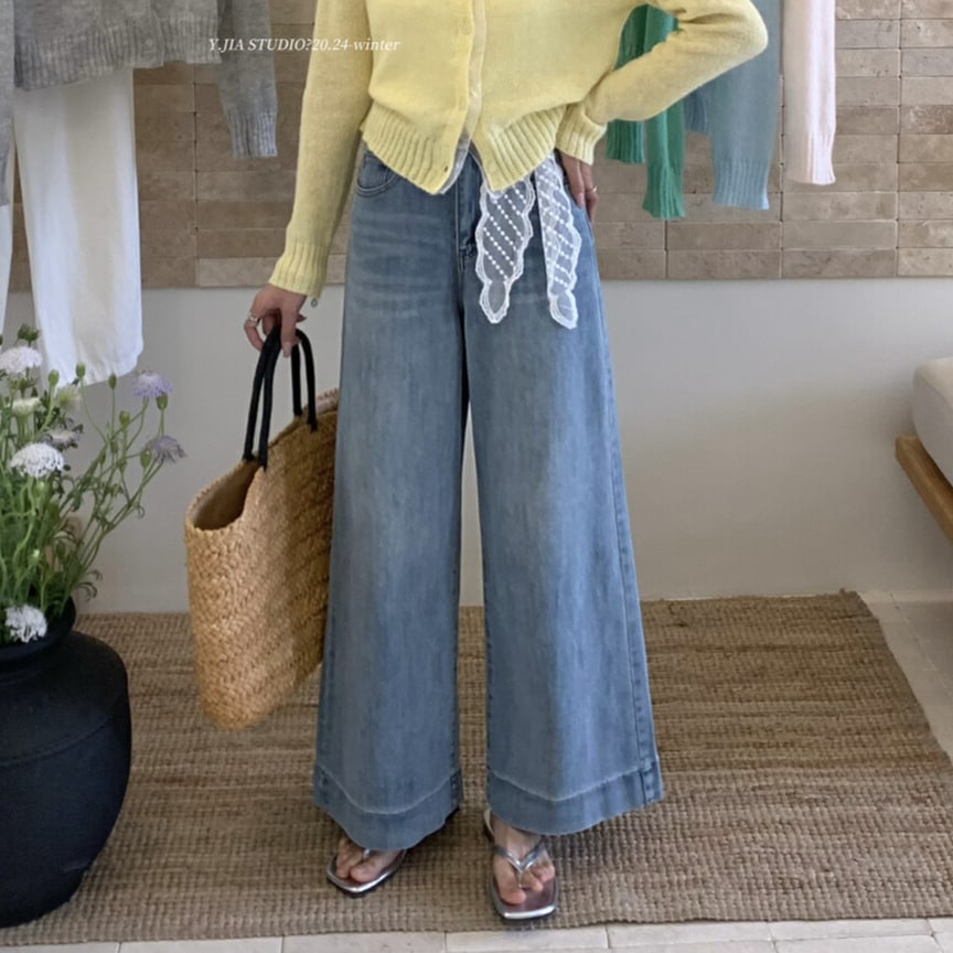 Y.jia Yijia春と秋の春と秋の小さなゆるいカジュアルなナインレベルの脚（ベルト