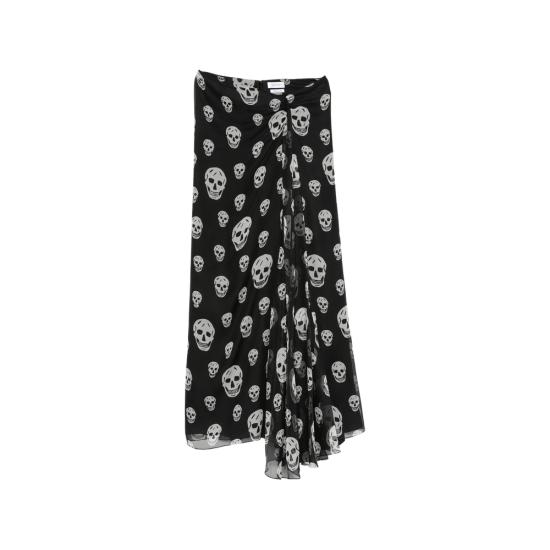 ALEXANDER MCQUEEN Women Mid Skirts 876822 QDAPZ 1233 BLACK