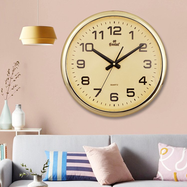 壁掛けフック特典付き掛け時計 電波時計 おしゃれ 北欧わいい エアリアルレトロ 静音 壁時計