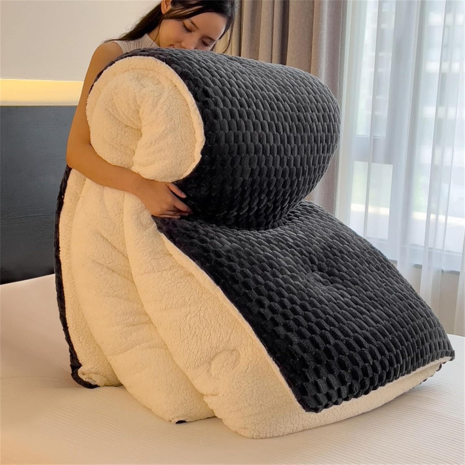 こたつ布団 長方形 おしゃれ AB両面設計 極細フランネル 掛け布団 シングル ダブルサイズ ボア 増量タイプ ボリューム感がたっぷり 冬用寝具30%までに制限