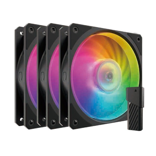 MFZ-M2DN-243P2-R1 ブラック Mobius 120P ARGB 3-Pack Fan Kit ケースファン