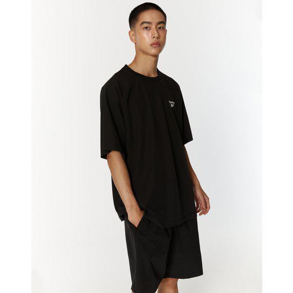 [24SS] リカバリーウーブン半袖半ズボンSET - ブラック RESR4ER16BK
