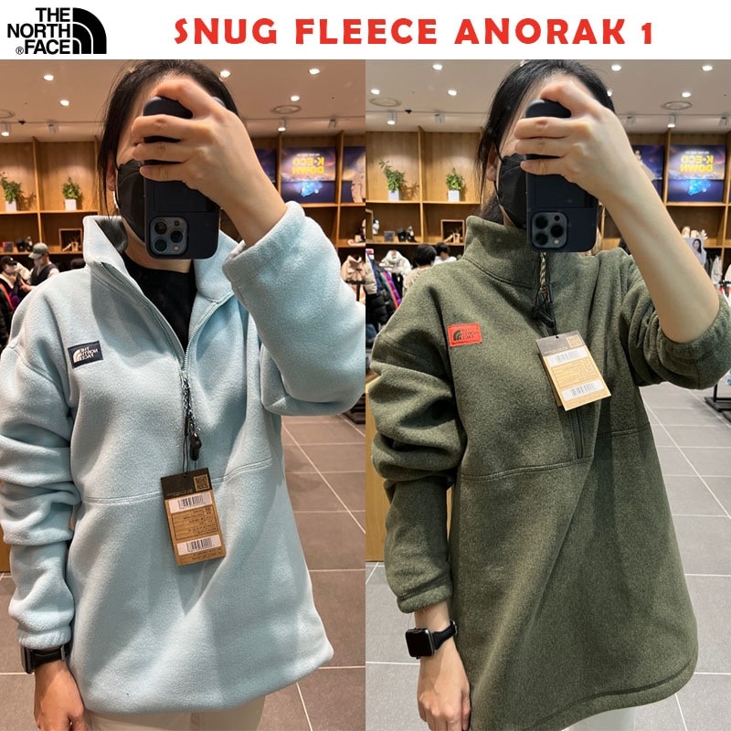韓国正規品保証 関税負担なし NI4FM50A SNUG FLEECE ANORAK 1デイリー 基本 着装 男子 女子 人気 韓国 ファッション 男女共用 アウトドア 8,625円