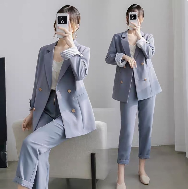 レディース ジャケット パンツ ボトムス スーツ セットアップ 上着 クロップド丈 Vネック 襟付き 角襟 きれいめ シンプル 上品 おしゃれ かっこいい メンズライク マニッシュ 抜け感 ベーシック