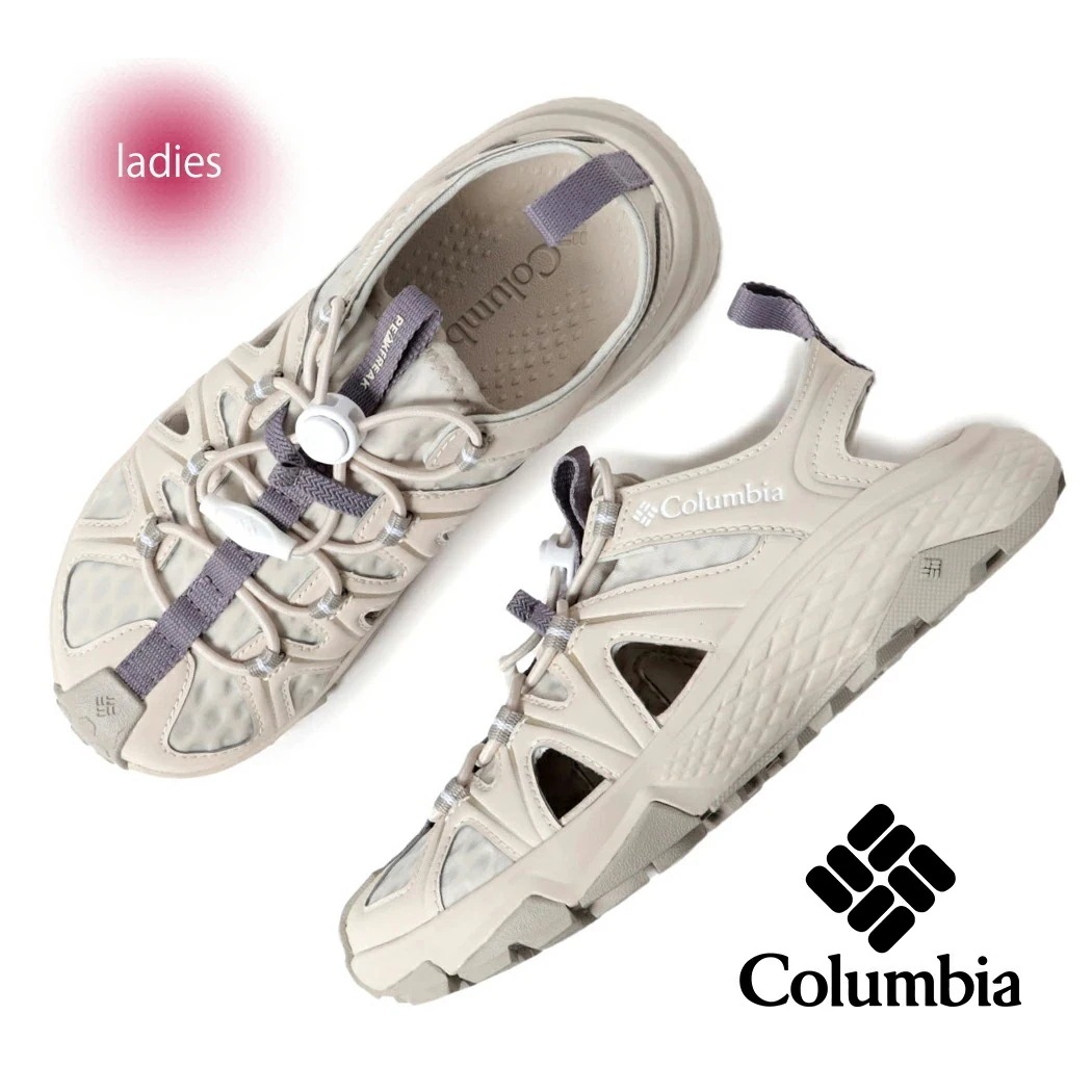 Columbia コロンビア ピークフリーク シャンダル レディース サンダル W PEAKFREAK RUSHSHANDAL Dark Stone Granite Purple ( ベージュ レディ