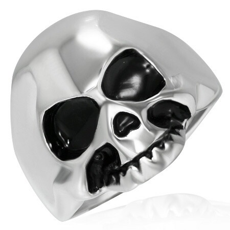ナイトメアスカルステンレスリング（RMT107）指輪 29号 ドクロ 髑髏 ガイコツ シンプル 坊主 サージカルステンレス316L アクセサリー 男性 女性 プレゼント r0591xxxxxxxx