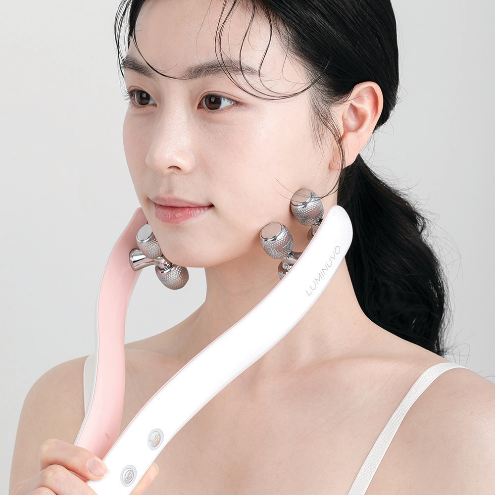 Luminubo EMS フェイス ローラ マッサージ機 リフトアップ EMS 美顔器 美容機器 エイジング ケア つや 毛穴 弾力 リフティング