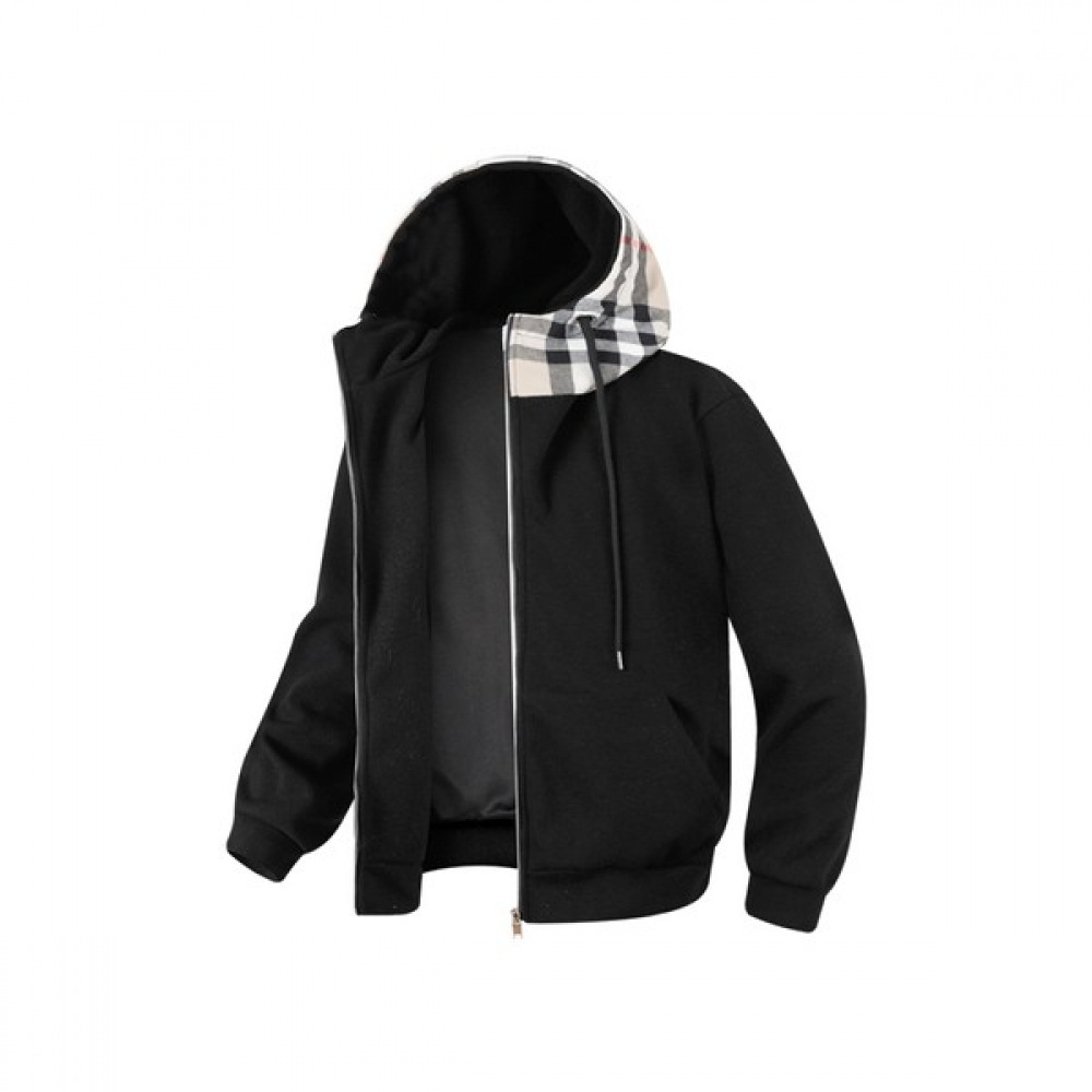 (ハリソン) チェックフード付きジップアップ HITC1076