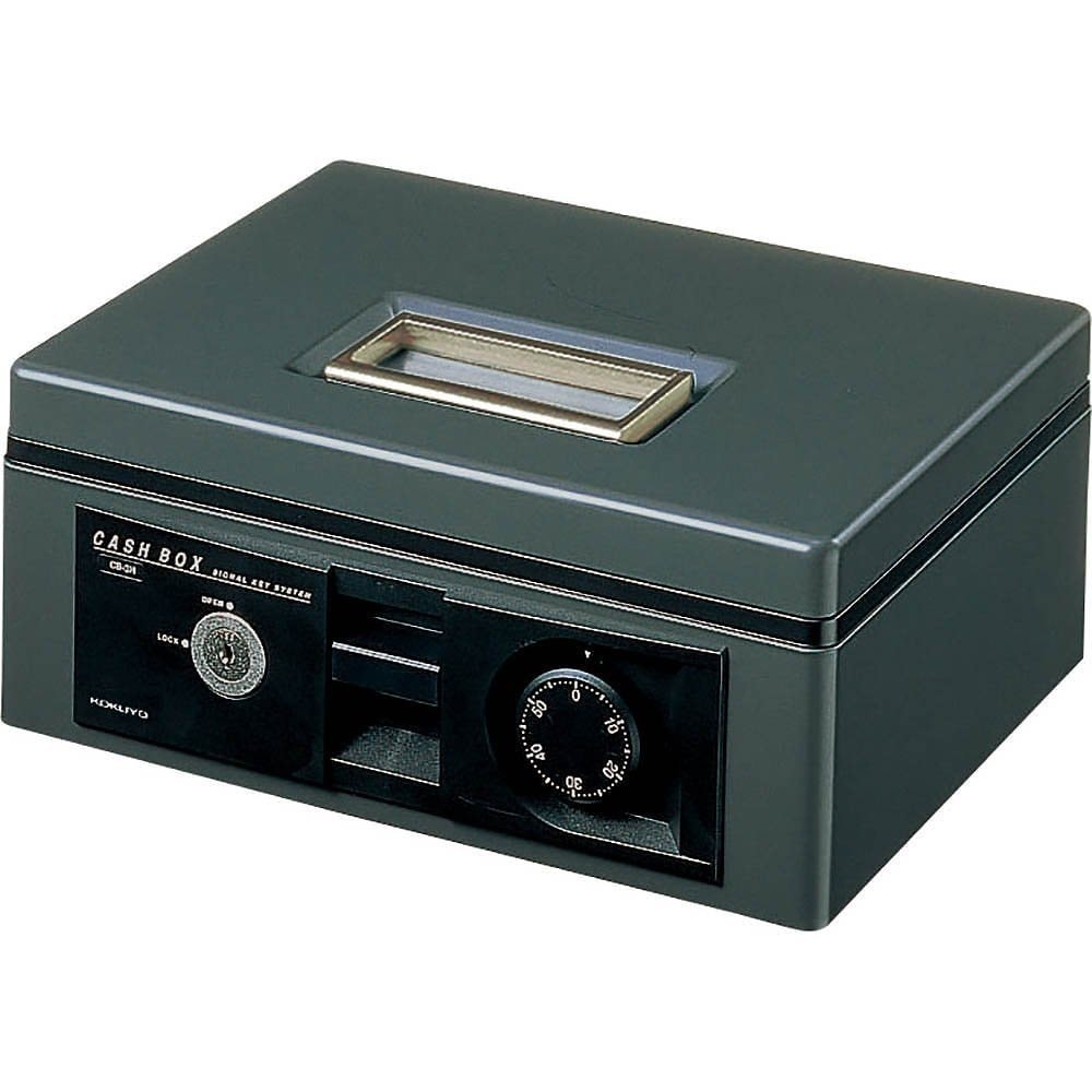 （まとめ買い）手提げ金庫 ダイヤル付き A5 グレー CB-13DM [x3]