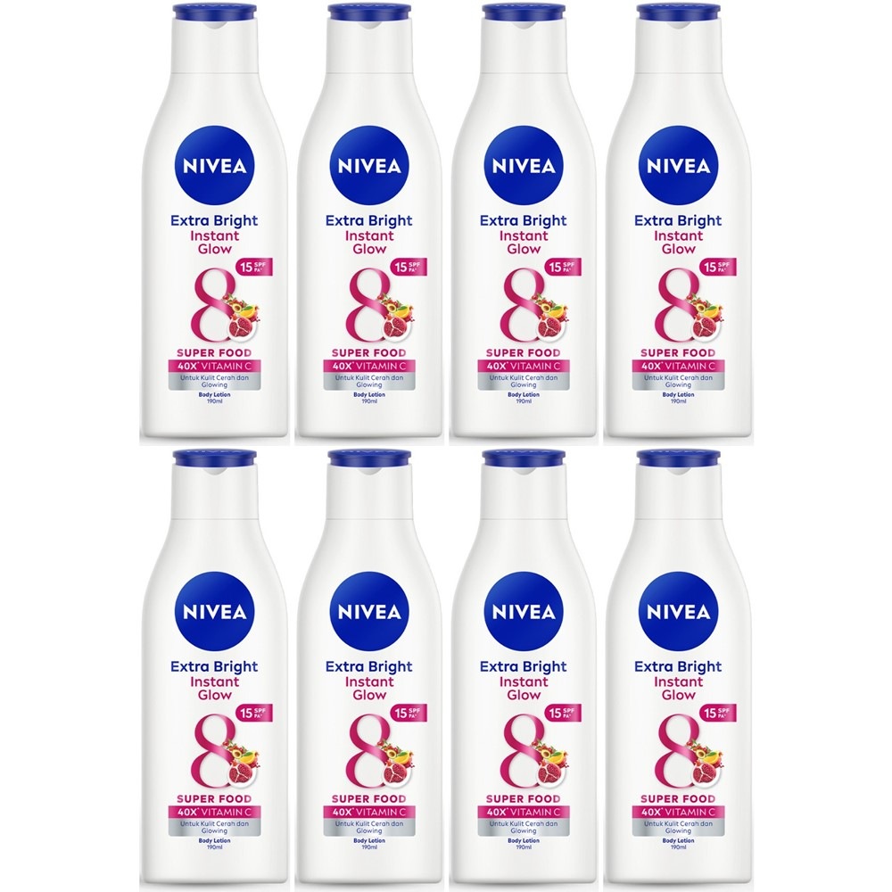 まとめ買いセット Extra Whiteシリーズ ボディローション 190ml x ８本 Instant Glow 海外直送品