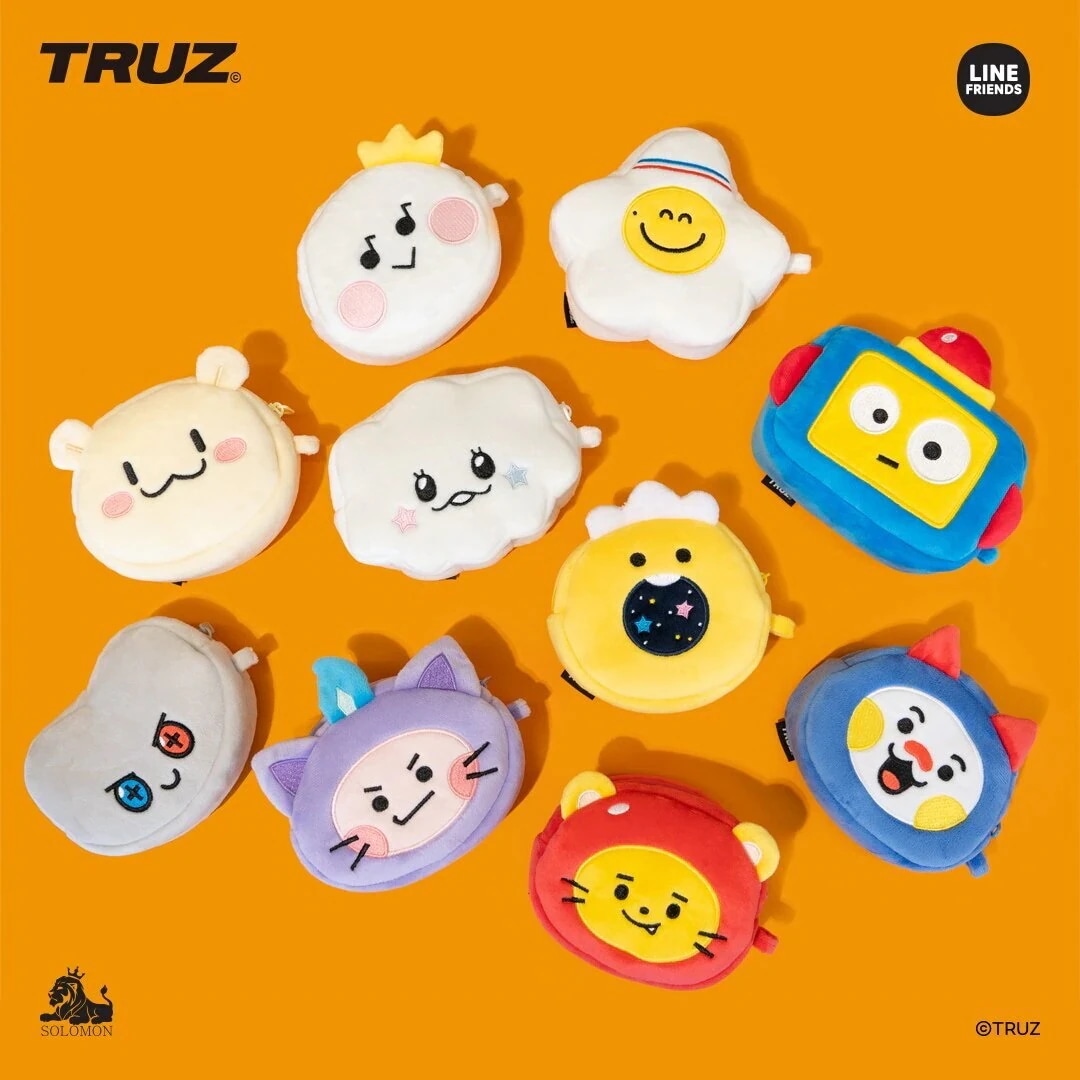 TRUZ HIKUN クロースバッグポーチ Qoo10] ライン・フレンズ 【SALE 30％OFF】 TRUZ フ