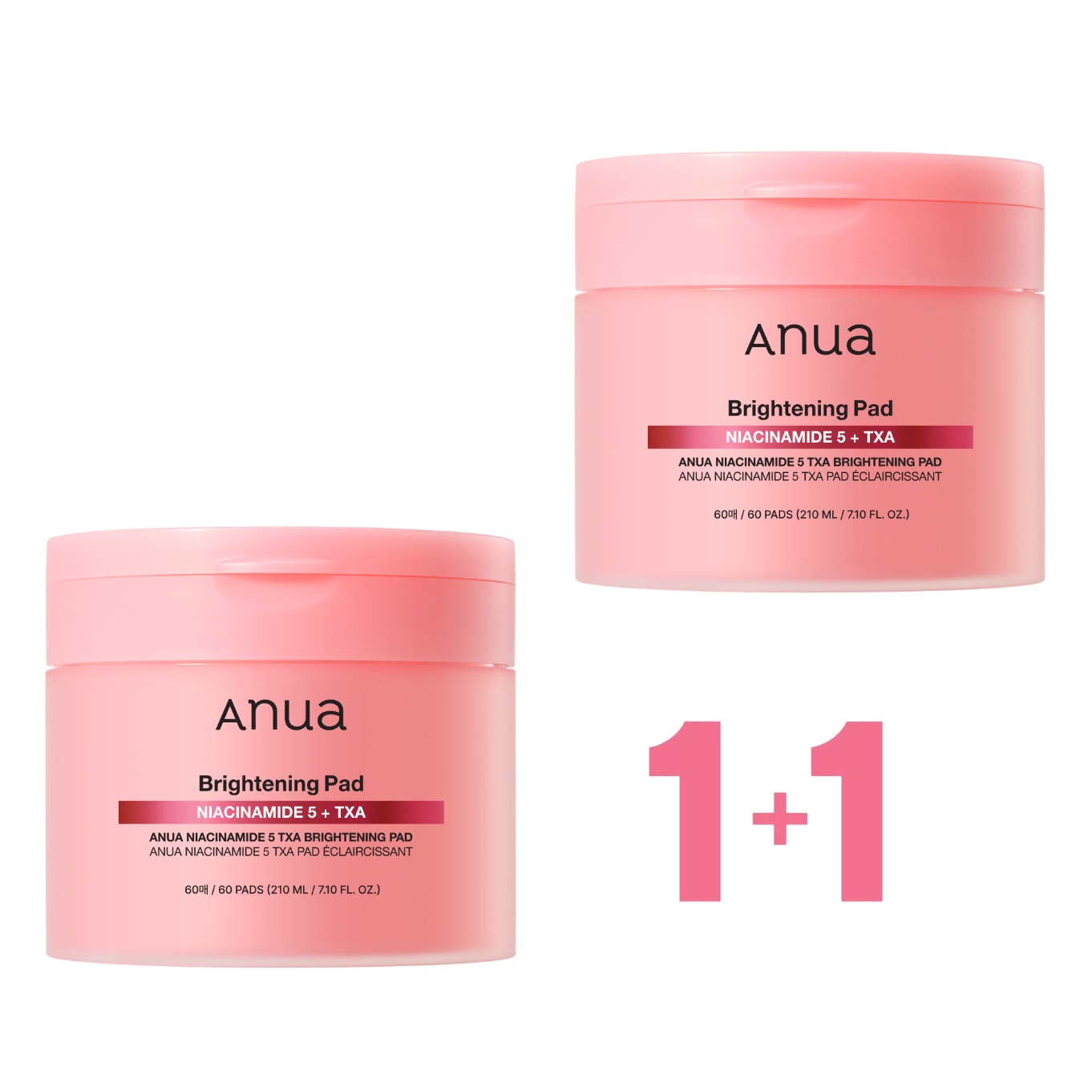 [1+1]ナイアシンアミド5TXAブライトニングパッド 60枚+60枚