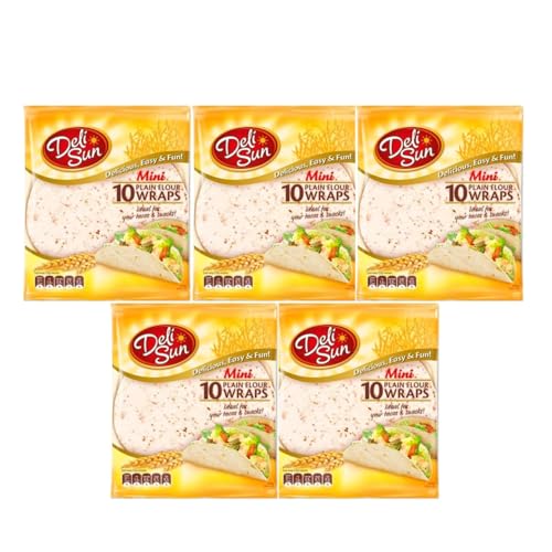 デリサン【ミニフラワートルティーヤ】 250g（10枚入り）×5袋セット 本格タコス用 小麦粉 トルティーヤ スペイン産 常温保存可能・冷凍保存可タコスナン小麦粉 トルティーヤスペイン産 トル