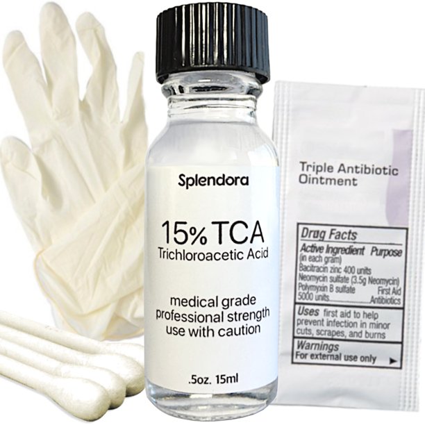 15%TCAAcidスキンピールキット(.5オンス/15ml)-プロフェッショナルグレード酸