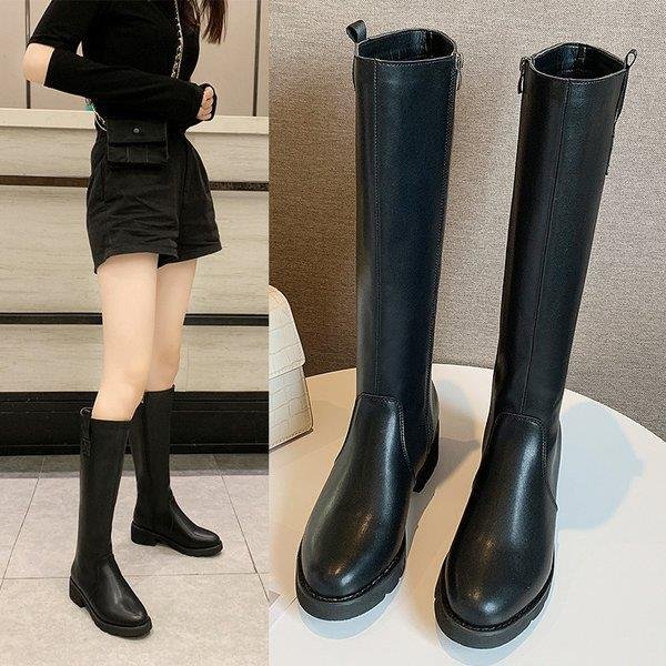 ブーツロングブーツジョッキーブーツローヒールシックヒールレディース1Pe30%までに制限 4,721円