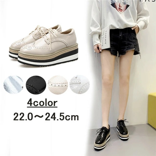 レディース スニーカーインヒール レディース 靴 スニーカー インヒールスニーカー 厚底 ヒール6.5 黒 ローファー レースアップシューズ 厚底シューズ 厚底ソール 厚底 スニーカー di790c