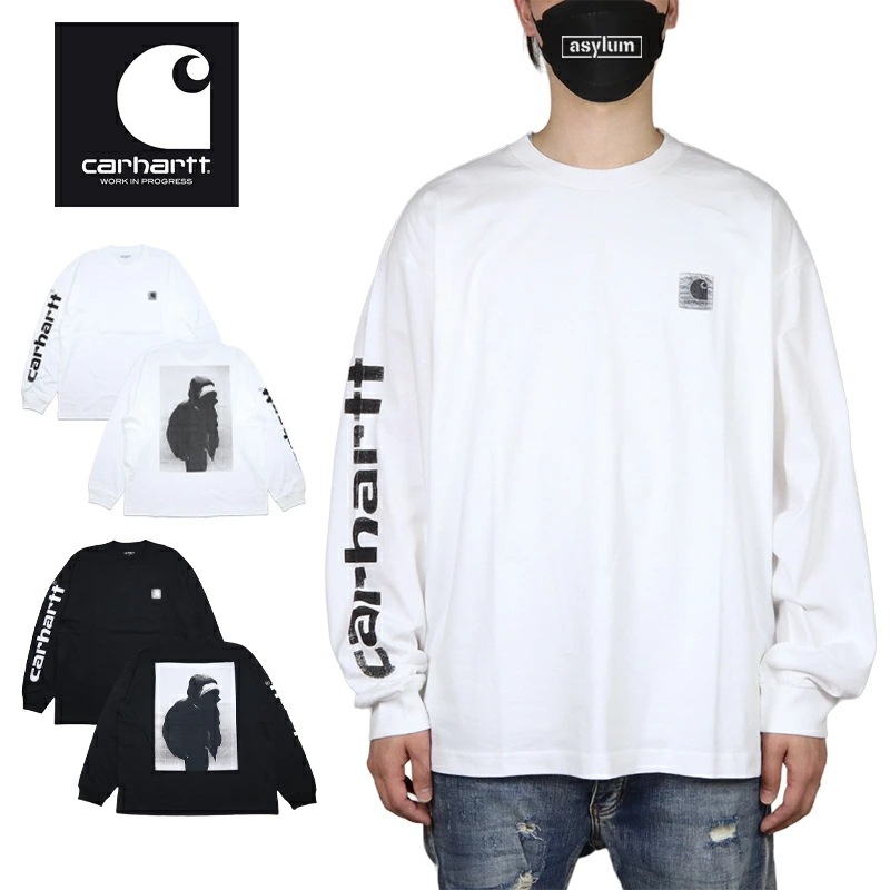 カーハートWIP ロンT Carhartt WIP Tシャツ 長袖 メンズ レディース ブランド 大きいサイズ 黒 白