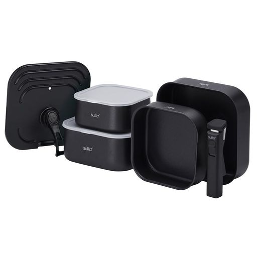 四角いフライパン SUTTO(スット) フライパンセット 8点 IH対応 ガス火対応 着脱式 選べるSUTTOシリーズ ブラック ドウシシャ