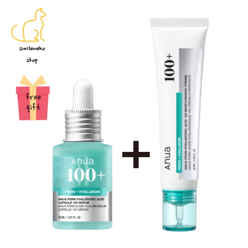 [2点SET] PDRN シワケア SET/PDRN ヒアルロン酸カプセル100 セラム 30ml+PDRNヒアルロン酸100モイスチャライジングクリーム 60ml/眉間のひだ/中のひだ/たるみ