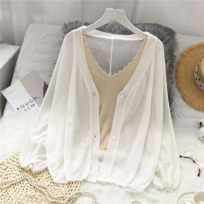 トップス カーディガン 袖あり 長袖 Vネック 薄手 襟なし かわいい 大人可愛い きれいめ シンプル カジュアル 大人 おしゃれ お洒落 大人女子 こなれ感 ラフ キュート モダン 透け感