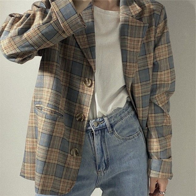 テーラードジャケット ジャケット レディース チェック アウター 秋冬 チェック柄ジャケット ゆったり 大きいサイズ 通勤服 オフィス カジュアル レトロ 秋 冬 シンプル 韓国 ファッション バレン