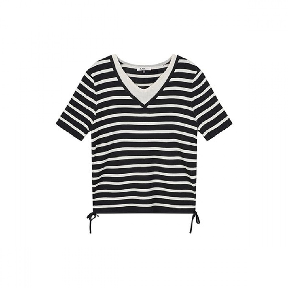 カラー ネック ボーダー サイドストリング ニット AR2KH425 5,444円