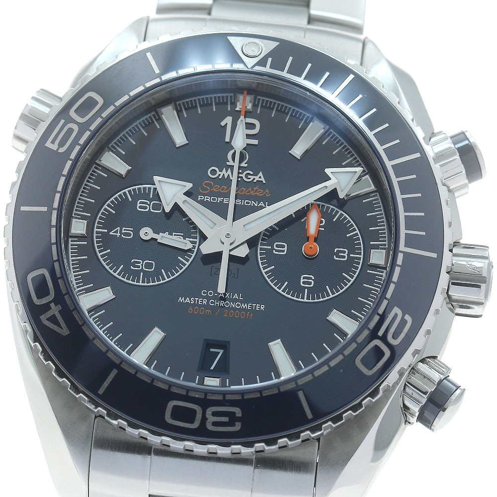 オメガ OMEGA 215.30.46.51.03.001 シーマスター プラネットオーシャン600 コーアクシャル クロノグラフ 自動巻き メンズ 保証書付_877851【中古】