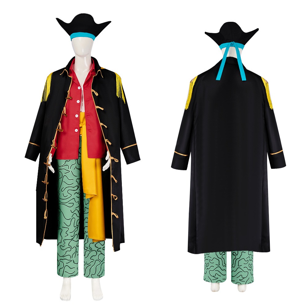 Monenjoy コスチューム　マーシャル・D・ティーチ 黒ひげ海賊団 ユニフォーム　コスプレ　仮装　ワンピース　舞台衣装　ハロウィン　イベント　大海賊百景