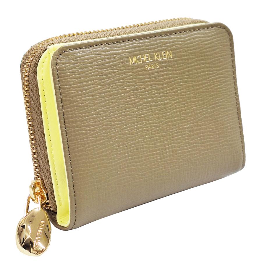 M KLEIN　折り財布 レザー グレージュ レディース 小銭入れあり 2006-OLIVE 8,047円