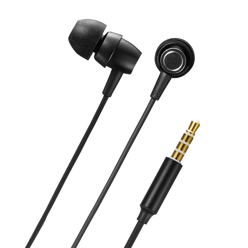 （まとめ買い）マイク付きステレオイヤホン 音量調節スイッチ付き MM-HS707BK [x3] 7,095円