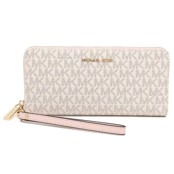 即発 アウトレット レディース ストラップ付き 長財布 35F8GTVT3B-PWDBL