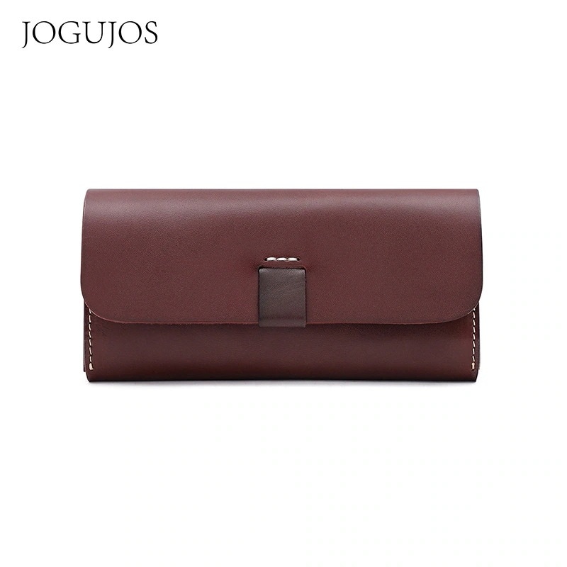 財布イタリア植なめし革レトロ長財布韓国版ファッションロングタイプ携帯バッグ本革ハンドバッグ