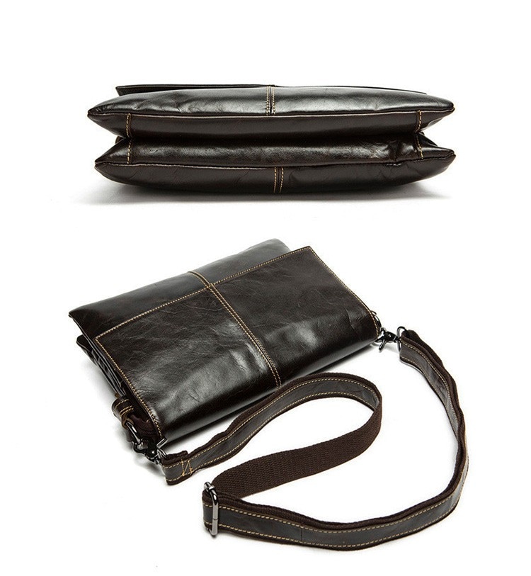 ショルダーバッグ 男女兼用 ビジネス ブリーフケース 斜め掛け 本革 肩掛け 通勤 牛革 大きめ