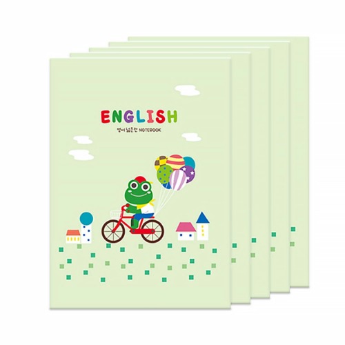 ヤングアート小学校英語ノート広いスペース20巻の束(1冊あたり16枚) - グリーンスクール準備物学用品英語