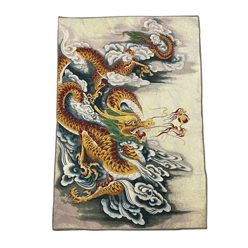 風水 龍 ドラゴン 刺繍 赤龍 青龍 タペストリー 竜 絵 玄関 絵 龍の飾り 壁 風水グッズ 金竜 金龍 壁掛け 開運祈願 金運祈願 風水龍 アイテム 龍神 開運 金運 財