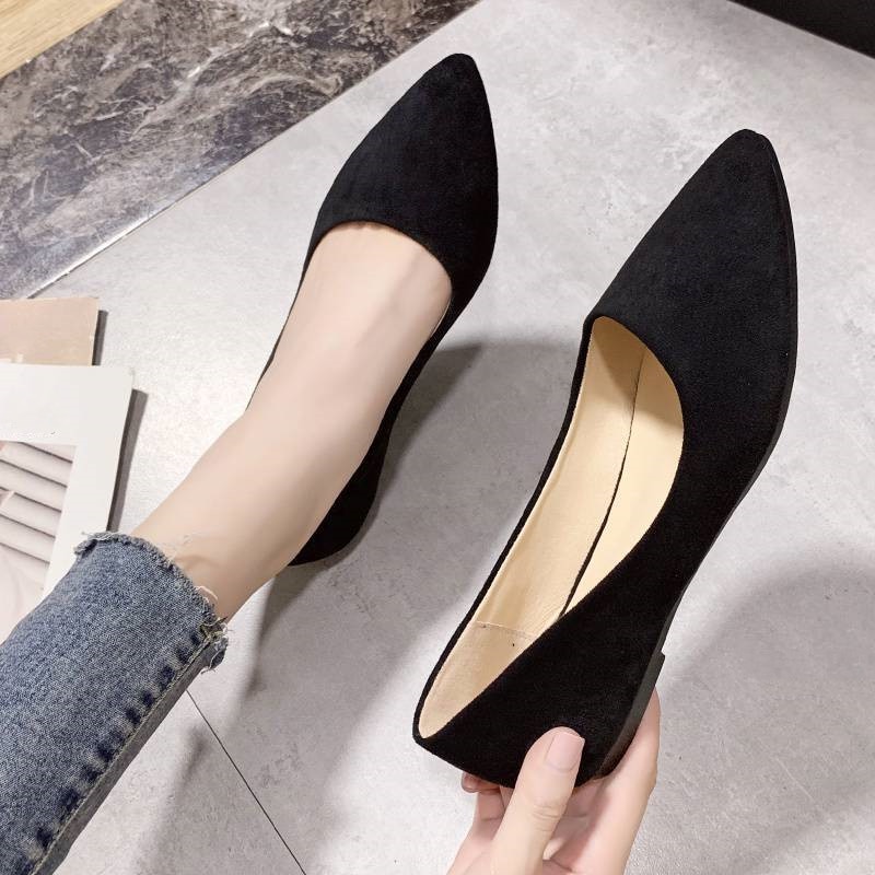 シューズ ぺったんこ 女性 婦人靴 シンプル ポインテッドトゥパンプス 通勤 ローカット くつ フラットシューズ パンプス ポインテッドトゥ