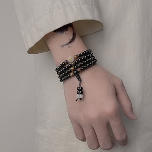 干支シリーズ ブレスレット メンズ デザイン 腕輪 高級感 数珠 シンプルビーズ チェーンブレスレット