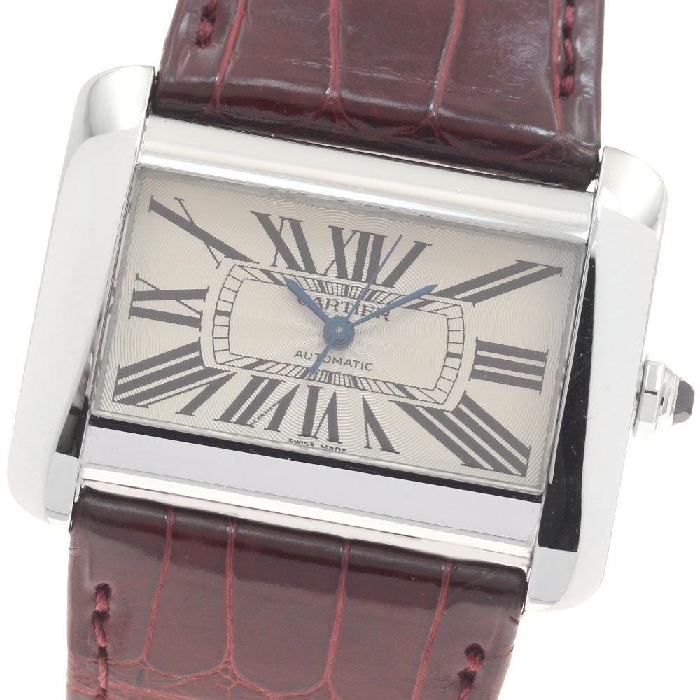 ベルト訳あり カルティエ CARTIER W6300755 タンク ディヴァン LM 自動巻き メンズ _961660【中古】