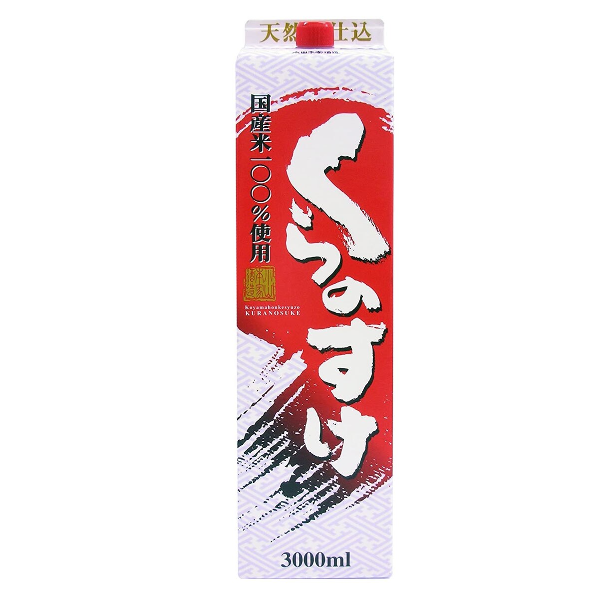 日本酒 小山本家 くらのすけ パック 3L(1800ml) 4本入 2ケース(8本)