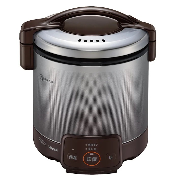 ガス炊飯器 ジャー機能付 5合 ダークブラウン 都市ガス用 RR-050VQ-DB-12A13A